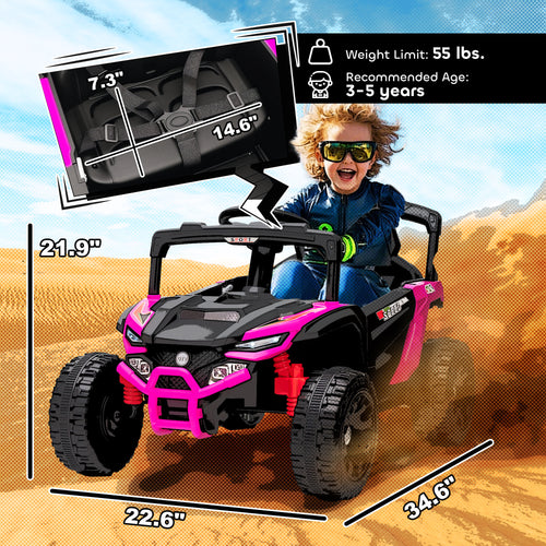 12v Kids Ride on Truck, Battery Powered Electric UTV Vehicle