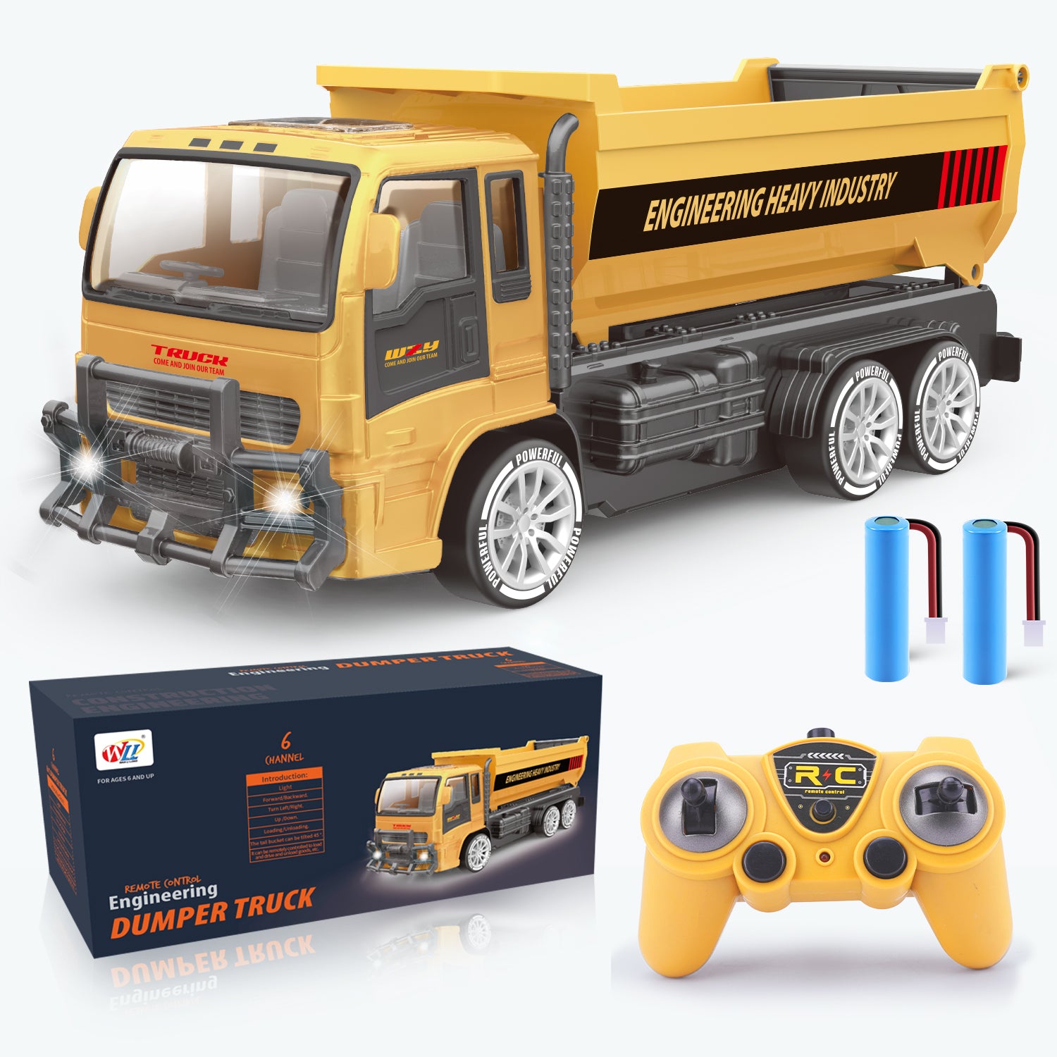 2025 Remote-controlled Engineering Vehicle Toys, Dump Truck